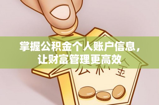 彭州掌握公积金个人账户信息，让财富管理更高效